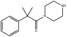 1-Propanone, 2-methyl-2-phenyl-1-(1-piperazinyl)- Structure