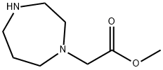 1H-1,4-Diazepine-1-acetic acid, hexahydro-, methyl ester Structure