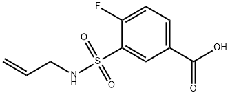 Benzoic acid, 4-fluoro-3-[(2-propen-1-ylamino)sulfonyl]- Structure