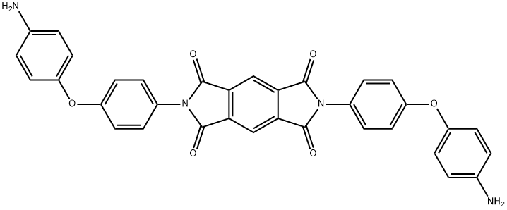 Benzo[1,2-c:4,5-c']dipyrrole-1,3,5,7(2H,6H)-tetrone, 2,6-bis[4-(4-aminophenoxy)phenyl]- Structure