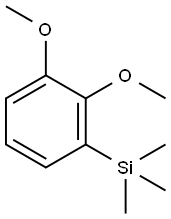 Benzene, 1,2-dimethoxy-3-(trimethylsilyl)- 구조식 이미지