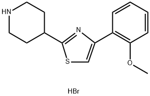 4-[4-(2-Methoxyphenyl)-1,3-thiazol-2-yl]piperidine hydrobromide 구조식 이미지