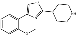 Piperidine, 4-[4-(2-methoxyphenyl)-2-thiazolyl]- 구조식 이미지