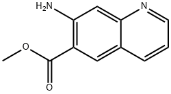 6-Quinolinecarboxylic acid, 7-amino-, methyl ester Structure