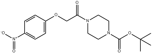 tert-Butyl 4-[2-(4-nitrophenoxy)acetyl]piperazine-1-carboxylate Structure