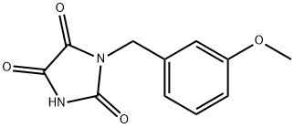 1-[(3-methoxyphenyl)methyl]imidazolidine-2,4,5-trione 구조식 이미지