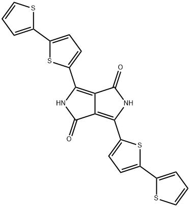 3,6-di(2,2′-bithiophen-5-yl)pyrrolo[3,4-c]pyrrole-1,4-(2H,5H)-dione Structure