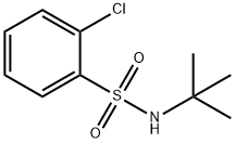 Benzenesulfonamide, 2-chloro-N-(1,1-dimethylethyl)- Structure