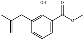 methyl 2-hydroxy-3-(2-methylprop-2-en-1-yl)benzoate 구조식 이미지