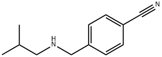 Benzonitrile, 4-[[(2-methylpropyl)amino]methyl]- Structure