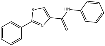 4-Thiazolecarboxamide, N,2-diphenyl- 구조식 이미지