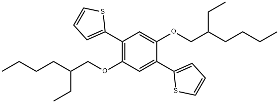 1,4-bis(thiophen-2-yl)-2,5-bis(2-ethylhexyloxy)benzen
e Structure