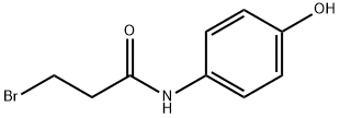 Propanamide, 3-bromo-N-(4-hydroxyphenyl)- Structure