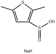 3-Thiophenesulfinic acid, 2,5-dimethyl-, sodium salt (1:1) Structure