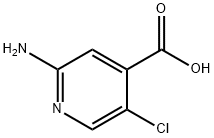 2-Amino-5-chloropyridine-4-carboxylic acid Structure