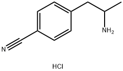 4-(2-aminopropyl)benzonitrile hydrochloride Structure