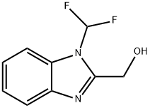 1H-Benzimidazole-2-methanol, 1-(difluoromethyl)- 구조식 이미지