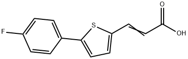 2-Propenoic acid, 3-[5-(4-fluorophenyl)-2-thienyl]- Structure