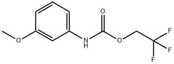 Carbamic acid, N-(3-methoxyphenyl)-, 2,2,2-trifluoroethyl ester 구조식 이미지