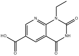 Pyrido[2,3-d]pyrimidine-6-carboxylic acid, 1-ethyl-1,2,3,4-tetrahydro-2,4-dioxo- Structure