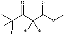 Butanoic acid, 2,2-dibromo-4,4,4-trifluoro-3-oxo-, methyl ester 구조식 이미지