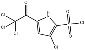 1H-Pyrrole-2-sulfonyl chloride, 3-chloro-5-(2,2,2-trichloroacetyl)- Structure