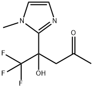 2-Pentanone, 5,5,5-trifluoro-4-hydroxy-4-(1-methyl-1H-imidazol-2-yl)- Structure