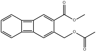 2-Biphenylenecarboxylic acid, 3-[(acetyloxy)methyl]-, methyl ester Structure