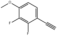 Benzene, 1-ethynyl-2,3-difluoro-4-methoxy- 구조식 이미지