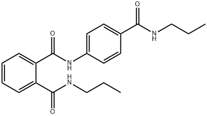 1-N-propyl-2-N-[4-(propylcarbamoyl)phenyl]benzene-1,2-dicarboxamide 구조식 이미지