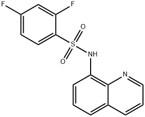 Benzenesulfonamide, 2,4-difluoro-N-8-quinolinyl- Structure