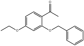 Ethanone, 1-[4-ethoxy-2-(phenylmethoxy)phenyl]- Structure