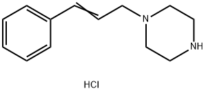Piperazine, 1-(3-phenyl-2-propen-1-yl)-, hydrochloride (1:1) 구조식 이미지