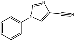 1H-Imidazole-4-carbonitrile, 1-phenyl- 구조식 이미지