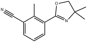 Benzonitrile, 3-(4,5-dihydro-4,4-dimethyl-2-oxazolyl)-2-methyl- Structure