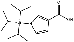 1H-Pyrrole-3-carboxylic acid, 1-[tris(1-methylethyl)silyl]- 구조식 이미지