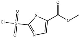 5-Thiazolecarboxylic acid, 2-(chlorosulfonyl)-, methyl ester Structure