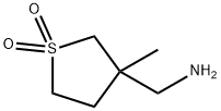 3-Thiophenemethanamine, tetrahydro-3-methyl-, 1,1-dioxide 구조식 이미지