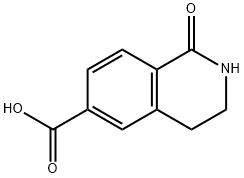 6-Isoquinolinecarboxylic acid, 1,2,3,4-tetrahydro-1-oxo- 구조식 이미지