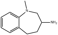 1-Methyl-2,3,4,5-tetrahydro-1H-benzo[b]azepin-3-amine Structure