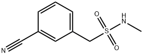 Benzenemethanesulfonamide, 3-cyano-N-methyl- 구조식 이미지