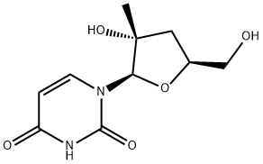 3'-deoxy-2'-C-methyluridine Structure