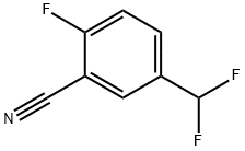 Benzonitrile, 5-5(difluoromethyl)-2-fluoro- Structure