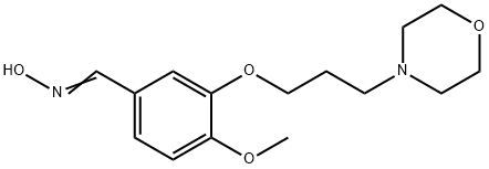 Benzaldehyde, 4-methoxy-3-[3-(4-morpholinyl)propoxy]-, oxime 구조식 이미지