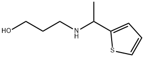 1-Propanol, 3-[[1-(2-thienyl)ethyl]amino]- Structure