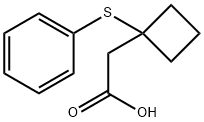 2-[1-(phenylsulfanyl)cyclobutyl]acetic acid Structure