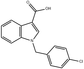 1H-Indole-3-carboxylic acid, 1-[(4-chlorophenyl)methyl]- Structure