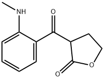 2(3H)-Furanone, dihydro-3-[2-(methylamino)benzoyl]- Structure