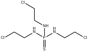 Phosphorothioic triamide, N,N',N''-tris(2-chloroethyl)- (9CI) 구조식 이미지