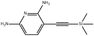 2,6-Pyridinediamine, 3-[2-(trimethylsilyl)ethynyl]- Structure